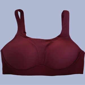 Lululemon Run Times Bra Maroon Adjustable Strap High Support Padded